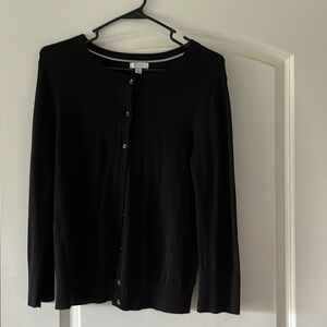 Black button down sweater